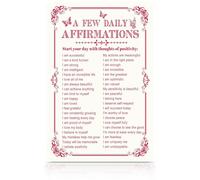 Pink Metal Signs Preppy Room Decor Motivational Wall Art Inspirational Affirmations Quotes Wall Art Girly Bedroom Accessories Y2K Room Decor Motivational Posters 7.8 × 11.8 Inch