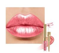 Pink Metallic Lipstick and Lip Liner Combo Glitter Lipsticks for Women