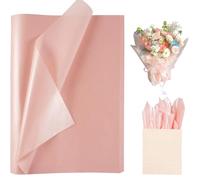 Pink Metallic Tissue Paper, 20 Sheets Pearlescent, 50x35m Packing Gift Paper for Wrapping Gifts and Hampers