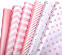 Pink Metallic Tissue Paper 50x35cm, 120 Sheets Pastel Light Pink Tissue Paper Bulk for Gift Bags Wrapping Gifts Crafts Packing Birthday Wedding Baby Shower Christmas Holiday Gift Wrap Party Supplies