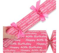 Pink Milestone Birthday | Cracker Making Kit | Makes 6 Large Crackers