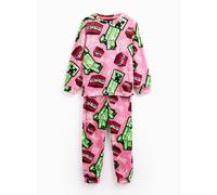 Pink Minecraft Print Slinky Pyjamas 8-9 years