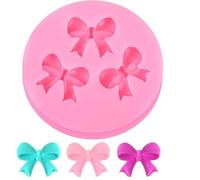 Pink Mini Silicone Fondant Bow Molds 1PCS