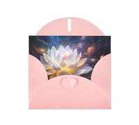 Pink MJHKXLJ flower diamond painting Prints Pearlized Greeting Card - Envelope Included - Perfect for Christmas, Birthdays, Valentines, Weddings, and More