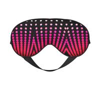 Pink Modern Dots Printing Rest Sleep Eye Mask, Soft Eye Mask for Home & Camping, Blocks Light, Comfortable for Most Users