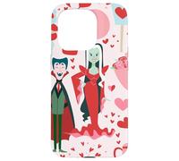 pink monster valentines vampire ghost horror undead creepy Case for iPhone 15 Pro