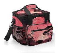 Pink Moon Elephant Insulated Cooler Bag, Lunch Box