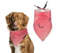 Pink Moon Elephant Pet Scarf Print Pet Triangle Bibs Scarf Dog Bandanas Cat Birthday Cute Soft Puppy Scarfs Washable Daily Handkerchief for Small Medium and Large Dogs