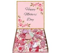 Pink Mothers Day Gift Present Candy Pick N mix 300 g SweetBox Hamper Selection box Present With Pink Ribbon For Him or Her Show Someone You Care