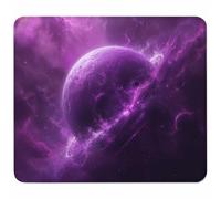 Pink Mouse Mat 340x280mm, Small Mouse Pad Planet Waterproof Gaming Mousepad, Mini Desk Mat with Anti-Slip Base, Stitched Edges Mousepad, Mousemats for Gaming Accessories, Gifts for Men O-4930