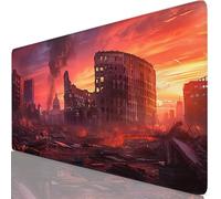 Pink Mouse Mat 35.4x15.7x0.12 inches XXL Gaming Mouse Pad Architecture Desk Mat, Desk Accessories with Non-Slip Base and Stitched Edge, Improved Precision and Speed Mousepad for Laptop, Office Y8-328