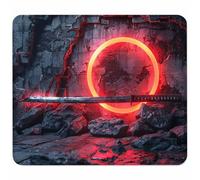 Pink Mouse Mat 400x300mm, Small Mouse Pad Samurai Sword Waterproof Gaming Mousepad, Mini Desk Mat with Anti-Slip Base, Stitched Edges Mousepad, Keyboard, Mousemats for Desk, Gifts for Women 2-8186