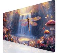 Pink Mouse Mat 600x400x3mm XXL Gaming Mouse Pad Fall Desk Mat, Gaming Keyboard Mousepad Improved Precision and Speed, Desk Accessories Non-Slip Base Stitched Edge, Extended Mousemat for Office YG-37