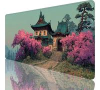 Pink Mouse Mat 700x300x3 mm Large Gaming Mouse Pad Palace Desk Mat with Stitched Edges, Mousepad Non Slip Rubber Base, Waterproof Soft Desk Pad, Pc Accessories for Home Office Decor, Gifts l-8037