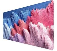 Pink Mouse Mat Abstract Gaming Mouse Pad Large XXL Desk Mat with Non-Slip Base and Stitched Edge Keyboard Pad for Gaming/Home/Office Accessories, Improved Precision and Speed (100 x 50cm) 5380-1tb