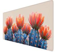Pink Mouse Mat Flower Gaming Mouse Pad XXL 120 x 60cm Desk Mat Large with Non-Slip Base and Stitched Edge Keyboard Pad for Gaming/Home/Office Work/Accessories, Improved Precision and Speed p6732i
