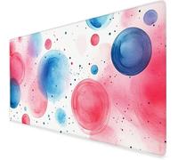 pink Mouse Mat XXL, 600x300x3mm Gaming Mouse Pad Large blue, Office Accessories Desk Mat, Waterproof Non Slip Rubber Base-Smooth Cloth Surface Mousepad, Apply To Office Home Or Gifts For Men A199