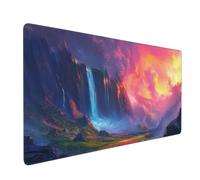 Pink Mouse Mat xxl Gaming Mouse Pad 800x300 mm non Slip Desk Mat, Fall Extended Large Mousepad Waterproof & Durable & Stitched Edges Keyboard Mat for Home, Office, Gaming Room (32x12 Inch) 2S-594