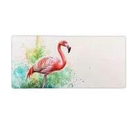 Pink Mouse Pad 1000 x 500 mm Large Mouse Mat Flamingo Desk Mat with Water Resist Surface，XXL Mousepad with Anti-Slip Rubber Base，Extended Gaming Mouse Pads for Desktop Decor，Gift for Women/Men M519