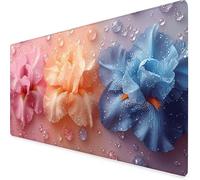 Pink Mouse Pad Large 1200x600x3 mm, Magnolia Gaming Mouse Pad Waterproof Desk Mat with 3MM Stitched Edges, Non-Slip Rubber Base Mousepad Computer Accessories for Gaming, PC, Office, Gifts -yym2509QA