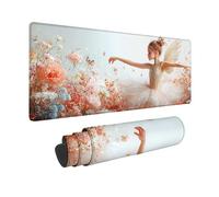 Pink Mouse Pad Large 48 x 24in, Dancers Gaming Mouse Pad Waterproof Desk Mat with 3MM Stitched Edges, Non-Slip Rubber Base Mousepad Computer Accessories for Gaming, PC, Laptop, Office -hjw2601B4