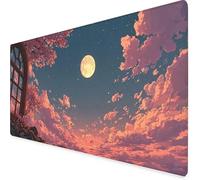 Pink Mouse Pad Large 700x300x3 mm, Sky Gaming Mouse Pad Waterproof Desk Mat with 3MM Stitched Edges, Non-Slip Rubber Base Mousepad Computer Accessories for Gaming, PC, Office, Home, Gifts -yym2509HP