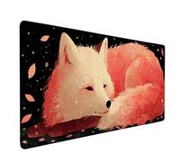 Pink Mouse Pad Large 900x400mm, Fox Gaming Mouse Pad Waterproof Desk Mat with 3MM Stitched Edges, Non-Slip Rubber Base Mousepad Computer Accessories for Gaming, PC, Office, Home, Gifts -bby2509Q0