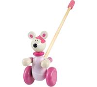 Orange Tree Toys Pink Mouse Push Along