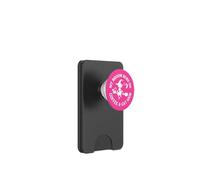 Pink My Broom Runs On Coffee and Cat Hair Cheeky Witch PopSockets PopWallet for MagSafe