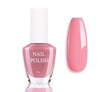 Pink Nail Polish - Dusty Grey Quick Dry Varnish - Long Lasting & Chip Resistant, No Need Cure DIY Home Manicure