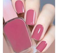 Pink Nail Polish - Quick Dry Nail Varnish Long-Lasting, Autumn/Winter Collection Chip-Resistant Nail Polish, No Need for UV Lamp, for Teenage & Women 12ml (30#Bean Pink)