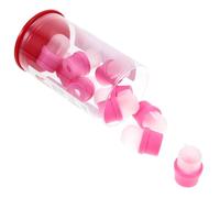 Pink Nail Soaker Cover Acrylic Removal 20pcs for Fingernails | Resin Glue Build, Reusable Set in Two Boxes, for Manicure Sessions and DIY Care