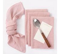Pink Napkins Cloth, 6Pack Cotton Napkins Pink 42 x 42 CM, Cloth Napkins Set of 6, Table Napkin Cloth for Christmas/Dinners/Weddings/Bar