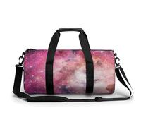 Pink Nebula Sport Duffel Bag Gym Bag Weekend Overnight Bag for Travel Camping Hiking Beach 45x23x23cm