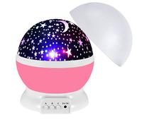 (Pink) Night Lamp for Baby Kids, Star Projector Starry LED Night Light, LED USB 3D Star Sky Moon Table Lamp Lights Sleep Bedroom Decor