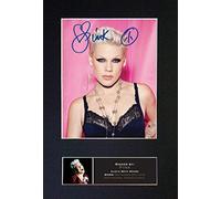 PINK No2 Top Quality Signed Autograph Mounted Photo Reproduction PRINT A4 Rare Perfect Birthday Christmas Present (297 x 210mm) #727 (Not Framed)