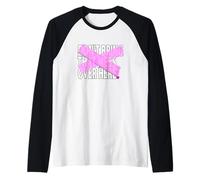Pink Not Over Here Pink Graphic Raglan Baseball Tee