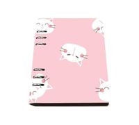 Pink Notebook A5, Pu Leather A5 Notebooks, Lined Paper Journal Notebook 180Pages/90Sheets, Jotter for Work, Note Pads for School, College Essentials Women Man