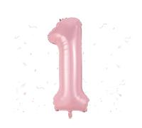 Pink Number 1 Balloons,Non-Toxic Safe Large Number Balloons,Automatic Sealing 40 Inch 1st Birthday Balloon,Thickened Pearlized-Pink Digit 1 Balloons Girl,for 1st Birthday Party Anniversary Engagement