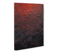 Pink Ocean Canvas Print | Gallery Wrapped 30mm Frame Wall Art | 30x20 inches | Ready to Hang | Abstract Seascape Picture | Living Room Bedroom Lounge Office
