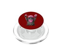 Pink October Cat Breast Cancer Awareness Supporter PopSockets PopGrip for MagSafe