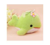 (Pink, One size) 3pcs mini dolphin plush doll pendant cute marine animal stuffed toy key chain pendant