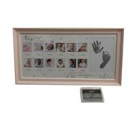 (PINK, One size) Baby First Year Photo Frame 0-12 Month Picture Frame Newborn Baby Picture Frame for Memories Baby Birthday Present PINK