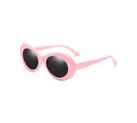 (Pink, One size) Cool Nirvana Kurt Cobain Style Clout Sunglasses, White