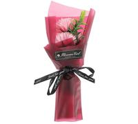 (Pink, One size) Soap Carnation Flower Bouquet Scented Flower Artificial Bouquet for Mothers Day