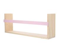 (Pink, One size) Wooden Wall Floating Shelf Wall Mounted Shelf for Wall Decor Bedroom Living Room