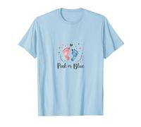 Pink or Blue: Adorable Baby Shower Gender Reveal T-Shirt, Men, Baby Blue, M