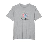 Pink or Blue: Adorable Baby Shower Gender Reveal T-Shirt, Men's Big and Tall, Heather Grey, 2X Tall