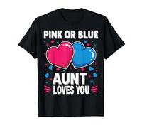 Pink Or Blue Auntie Loves You T-Shirt