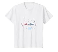 Pink or Blue Dreams Come True Baby Shower Celebration T-Shirt, Kids, White, 12 Years